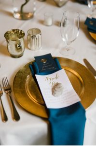 Romantic Gold & Navy Wedding || Tidewater Inn, Easton MD || Victoria Selman Photographer