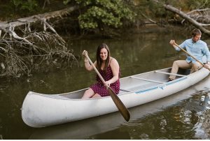 Maryland Canoe Adventure Engagement Session || Victoria Selman Photographer