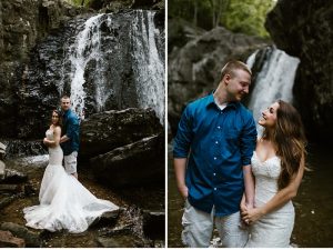 Maryland Waterfall Anniversary/Trash The Dress Session | Kilgore Falls | Victoria Selman Photographer