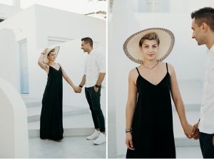 Hip & Stylish Engagement Session on the Rocky Shores of Mykonos || Victoria Selman Photographer