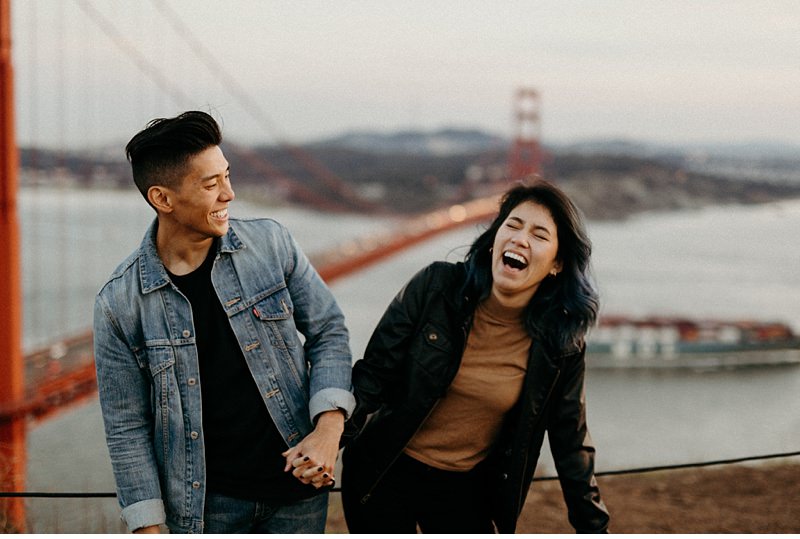 Stylish Golden Gate Bridge Engagement Session || San Francisco, California || Victoria Selman Photographer