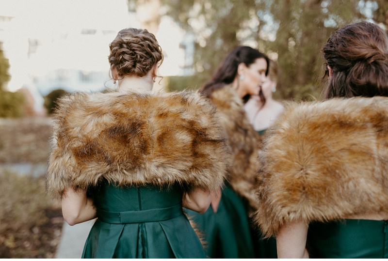 Cozy Winter Wedding with Emerald Greens & Pinecones || Eastern Shore, Maryland || Victoria Selman Photographer
