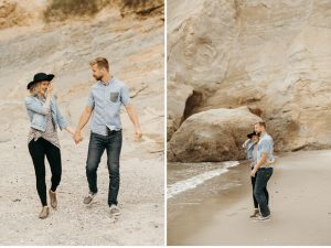 Foggy Oregon Coast Engagement at Cape Kiwanda // Pacific City, OR // Victoria Selman Photographer