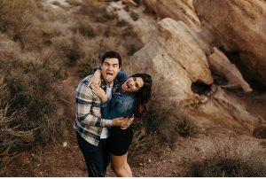 Adventurous Engagement Session At Vasquez Rocks Near Santa Clarita // Los Angeles Wedding Photographer // Victoria Selman