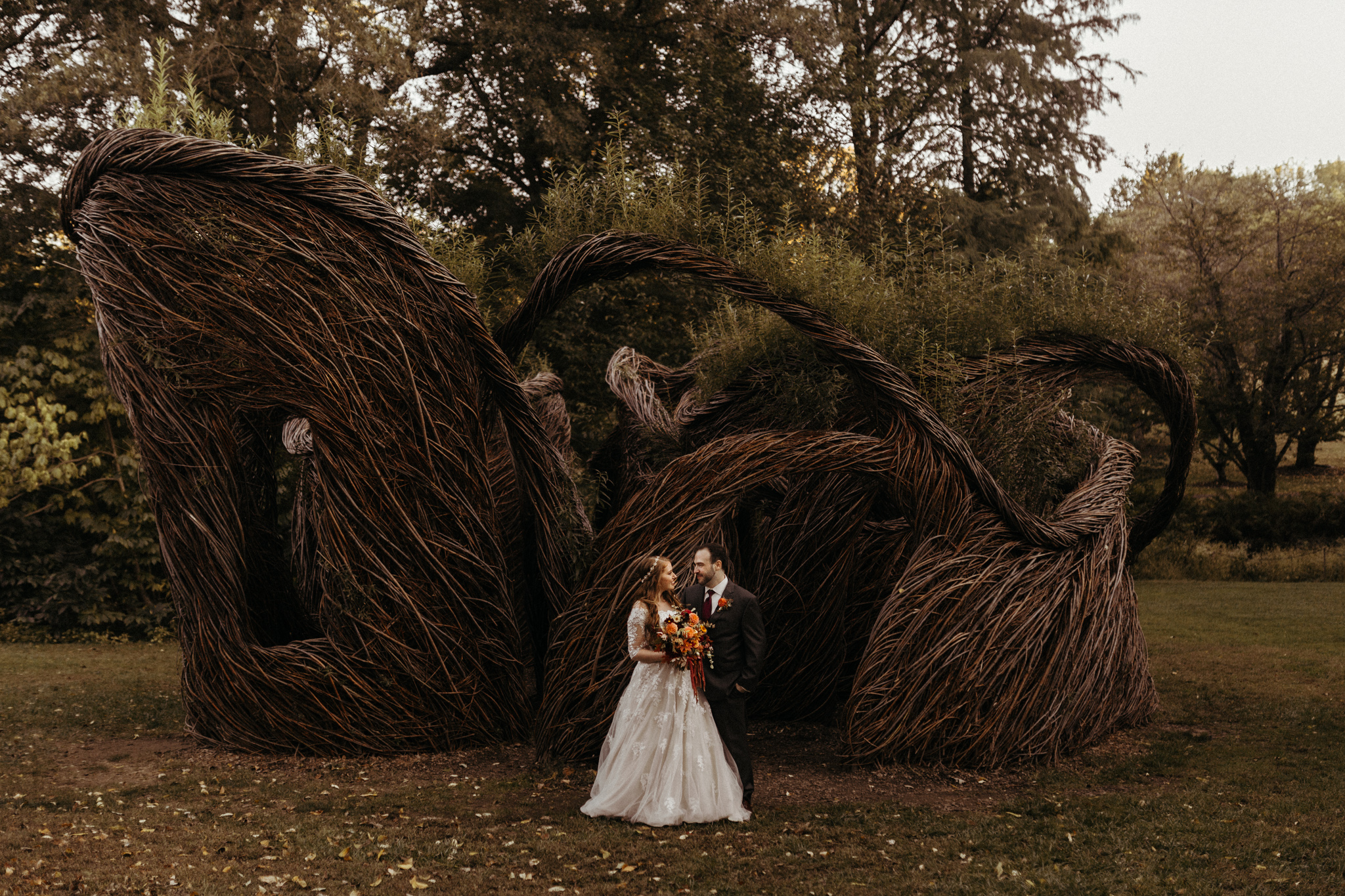 morris arboretum wedding photos