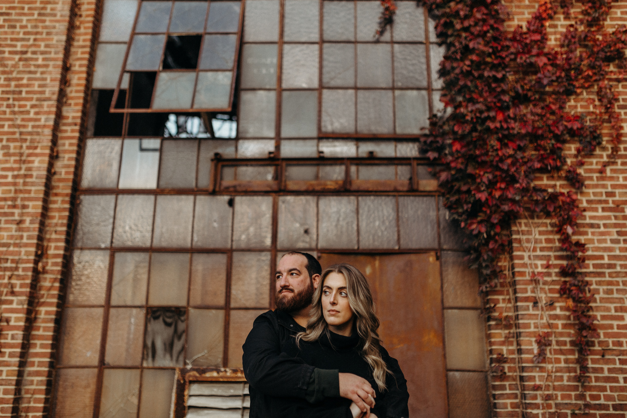 Moody Industrial Baltimore Engagement At Clipper Mill, Maryland Wedding Photographer Victoria Selman