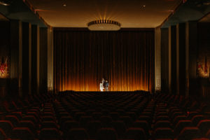 Rad Baltimore Engagement In A 1939 Art Deco Movie Theater // Maryland Wedding Photographer Victoria Selman