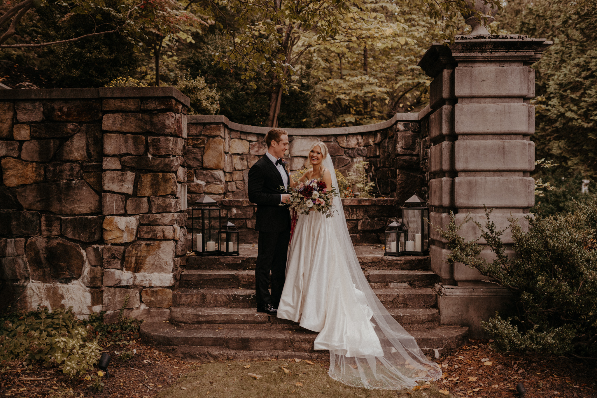 Jewel-toned fall wedding at Strong Mansion in Frederick, Maryland by relaxed organic wedding photographer
