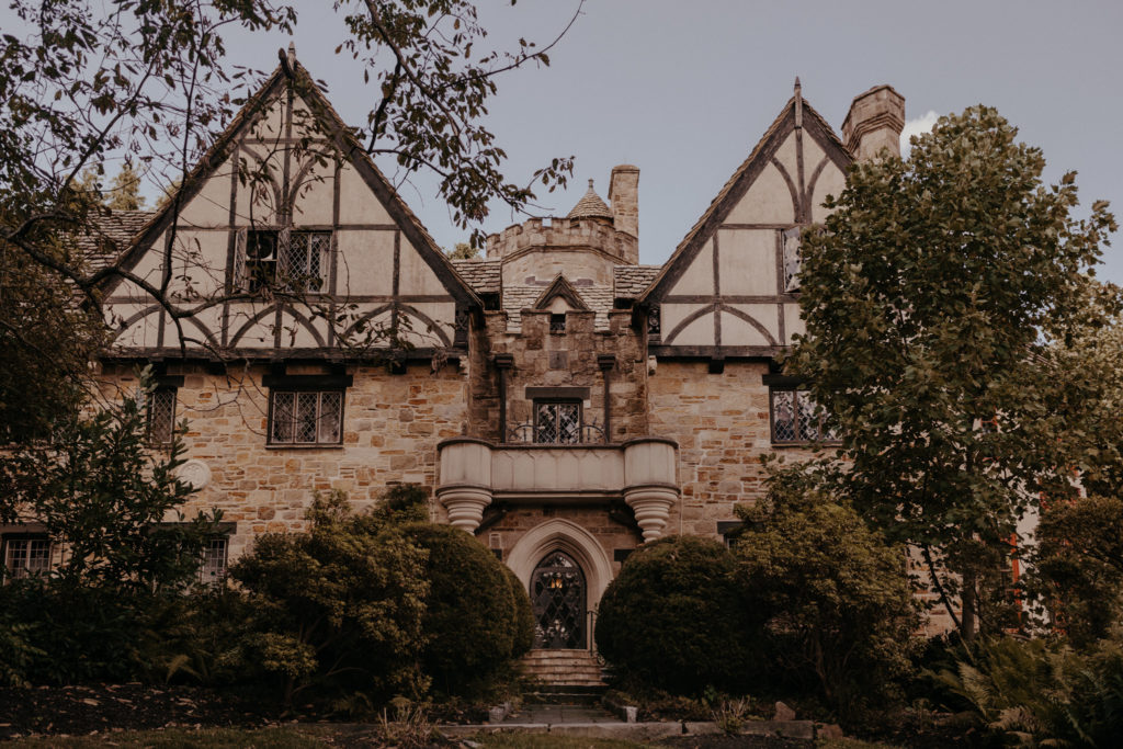 Non-traditional unique artsy wedding venue at Cloisters Castle in Baltimore, Maryland